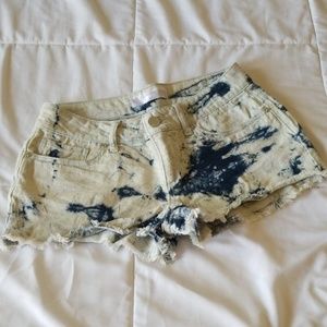 White Washed Jean Shorts